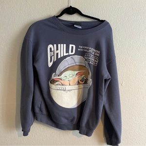 Star Wars baby yoda crewneck
